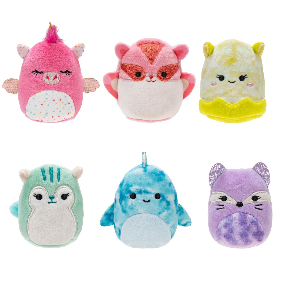 Squishville von Original Squishmallows – Niedliches und farbenfrohes 6er-Pack