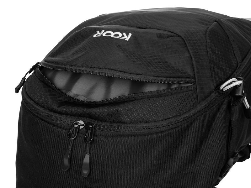 KOOR Wanderrucksack Pilloon 24   4 l, Schwarz Funktionaler und bequemer Bergrucksack für das ganze Jahr