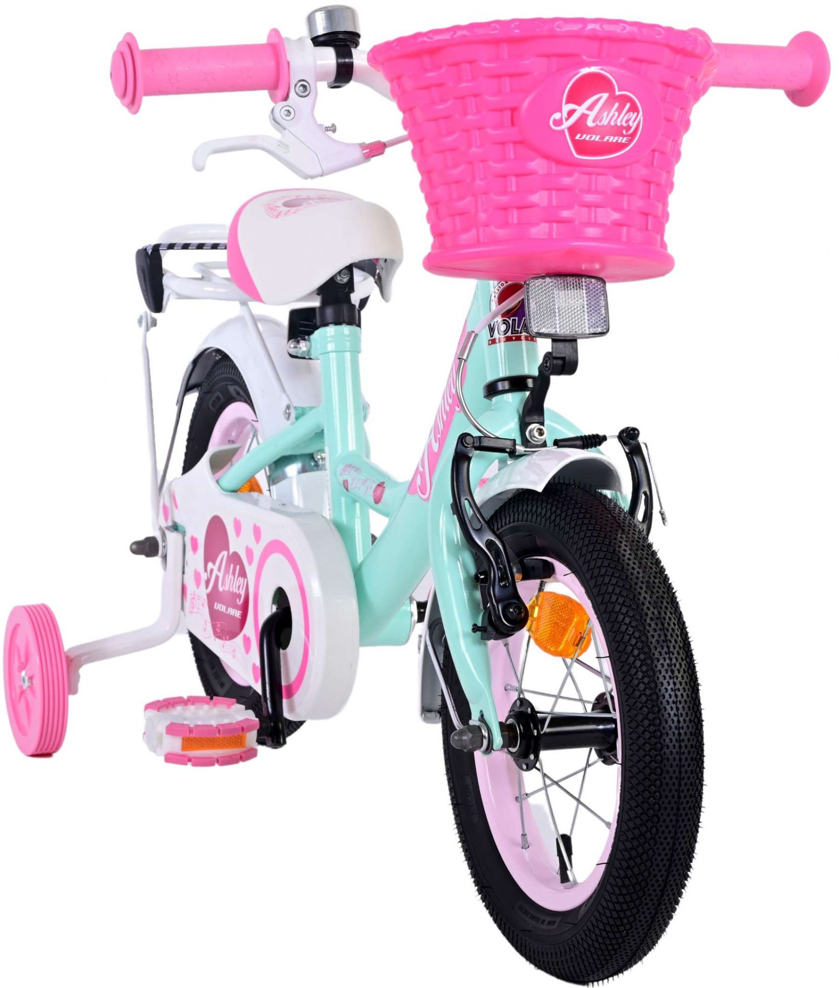 Kinderfahrrad Ashley für Mädchen 12 Zoll Kinderrad in Grün