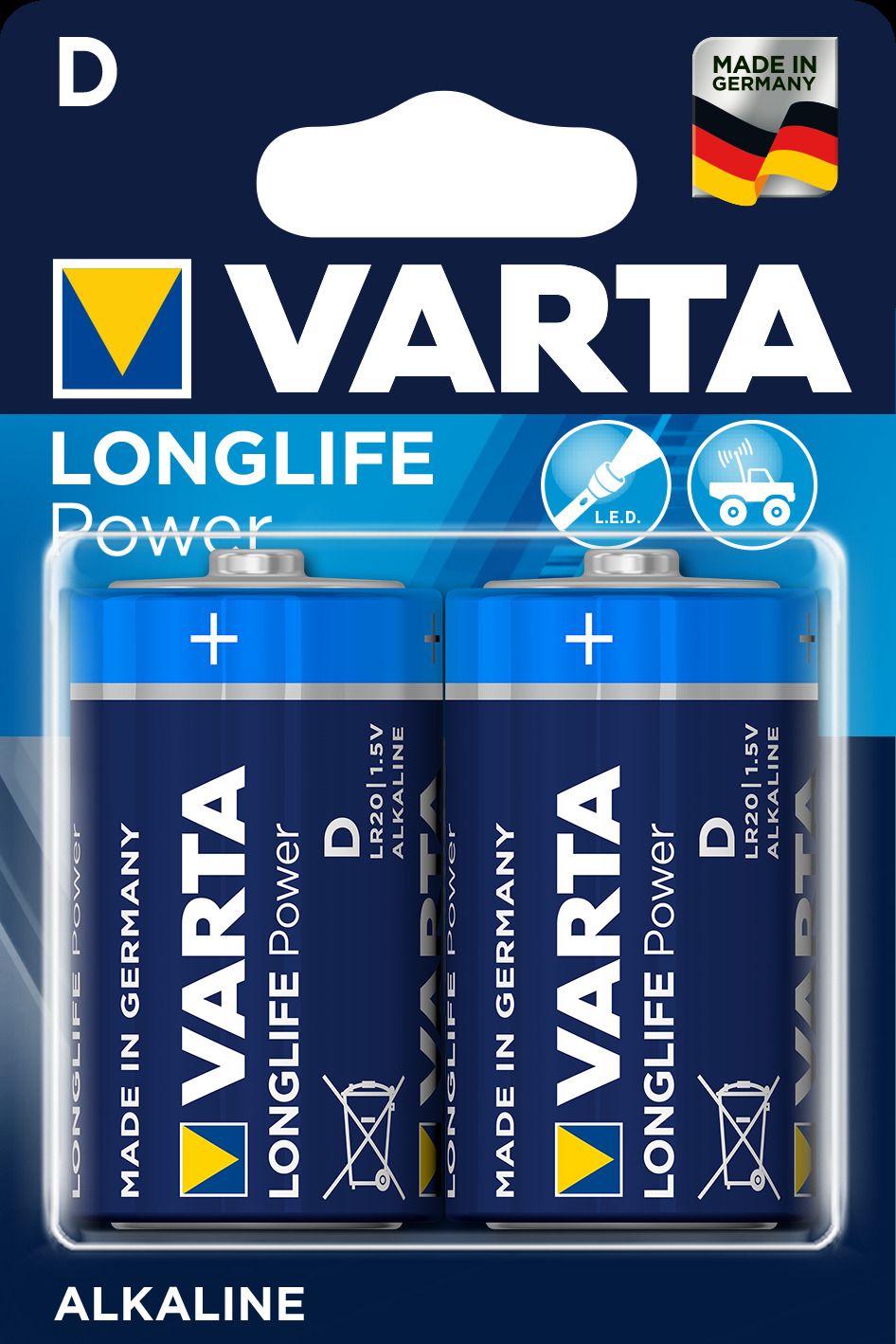 Longlife Power batteri  D/LR20 - BL 2