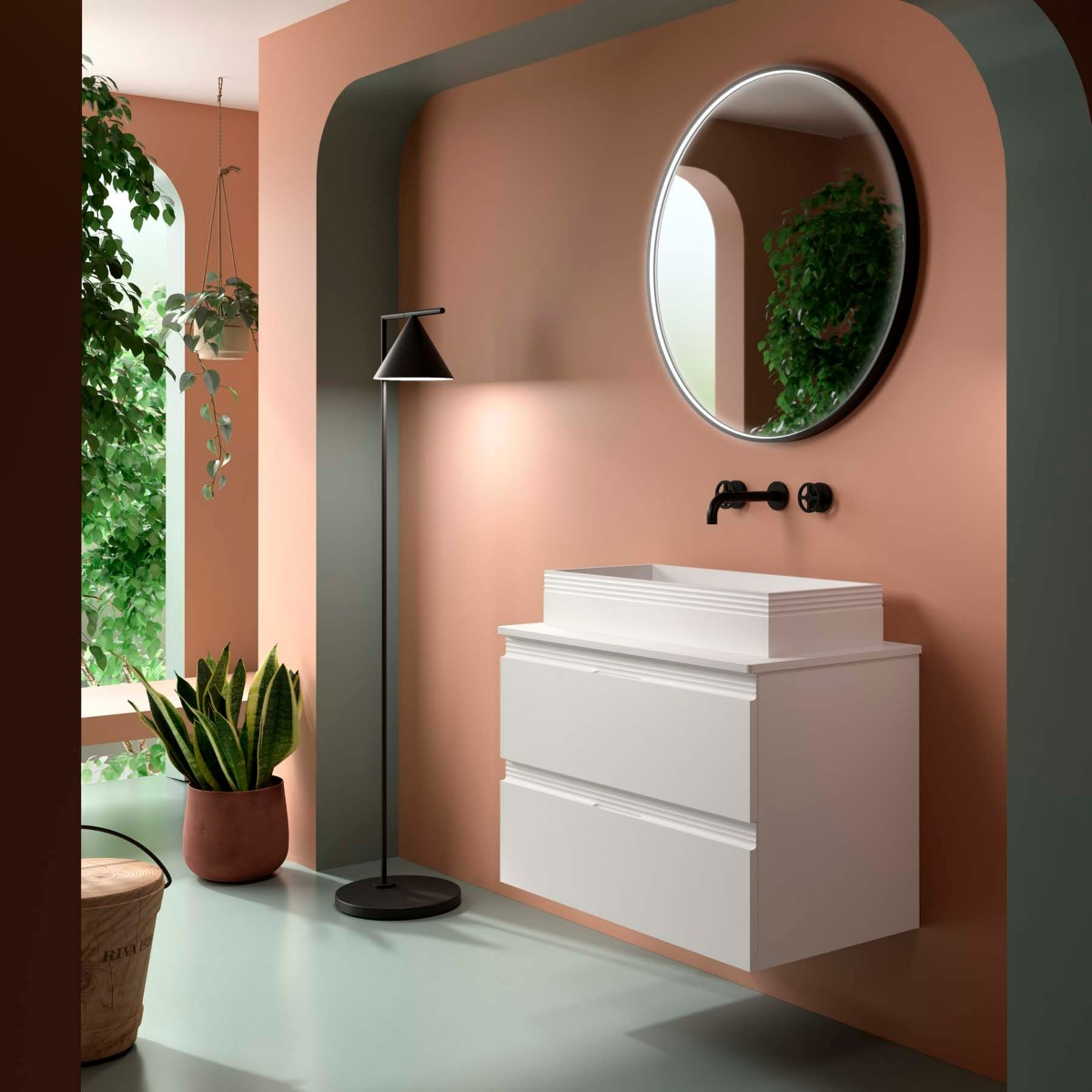Muebles Ammeli onderkast 80cm wit mat