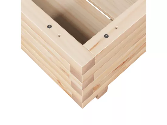 Jardinière bac lit surélevé bois marron 50 x 50 x 45438 cm 02_0037632