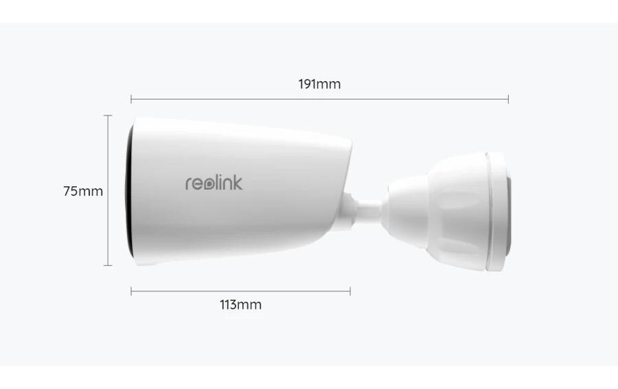 Netzwerkkamera B340 Weiss5MP Standalone Dual-Band WiFi Solar/Akku Sicherheitskamera mit Farbnachtsicht