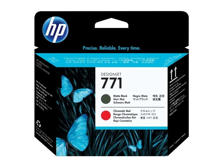 Printhoved HP 771 CE017A, Sort/rød
