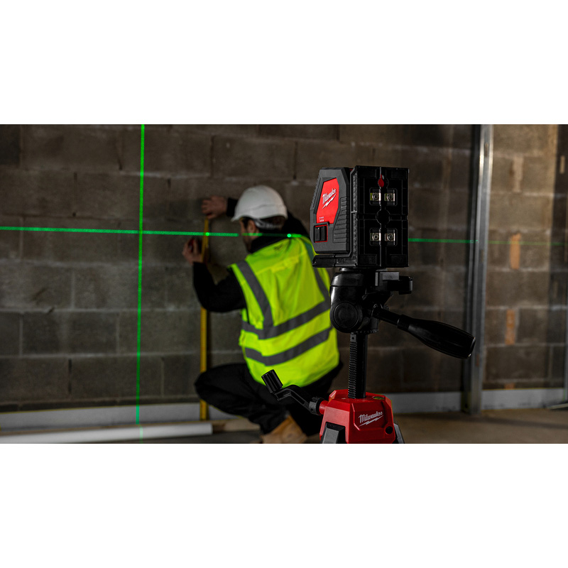 Milwaukee CLL-C Alkaline kruislijnlaser Groen