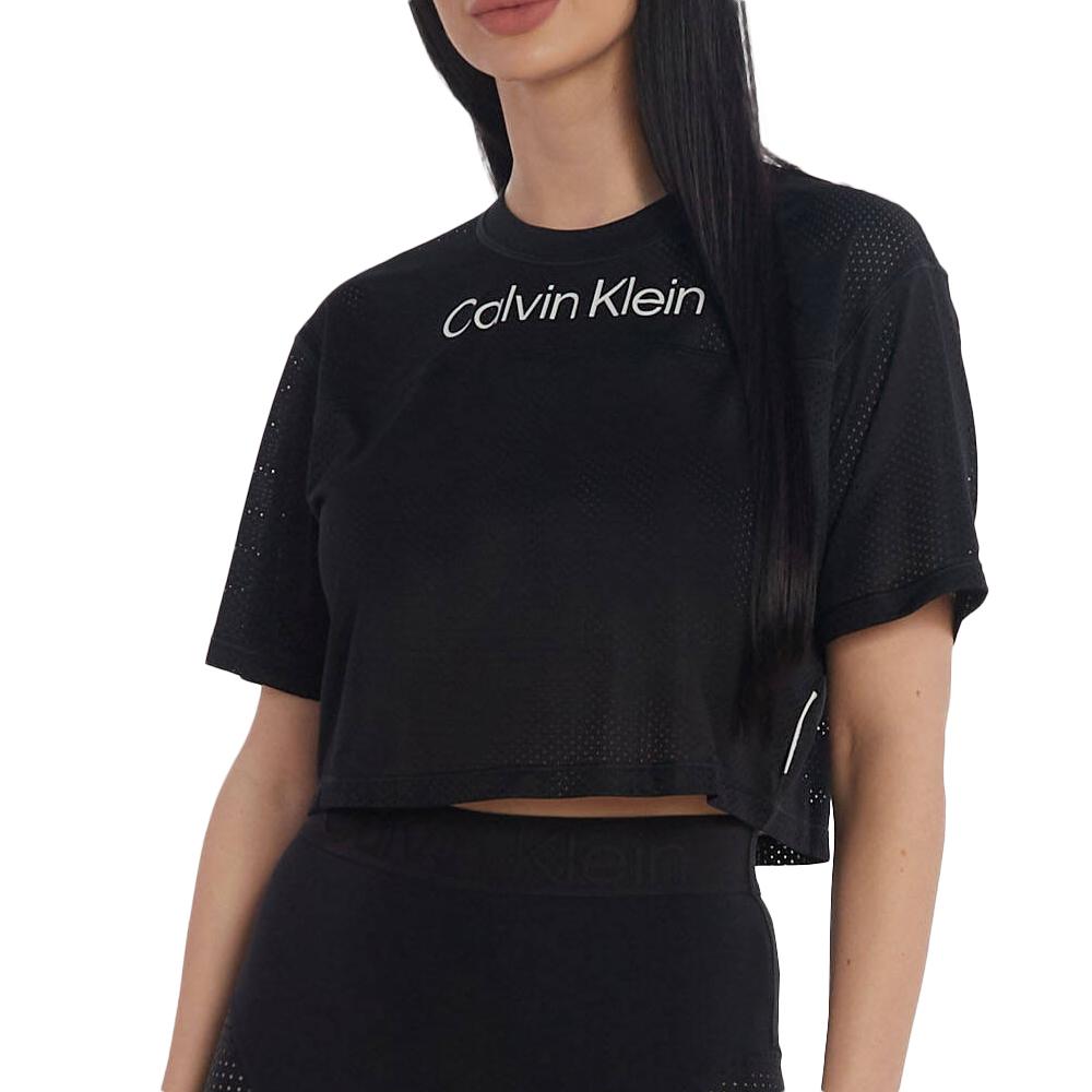Calvin Klein Jeans T-shirt de sport Noir Femme Calvin Klein Jeans Ss T-shirt