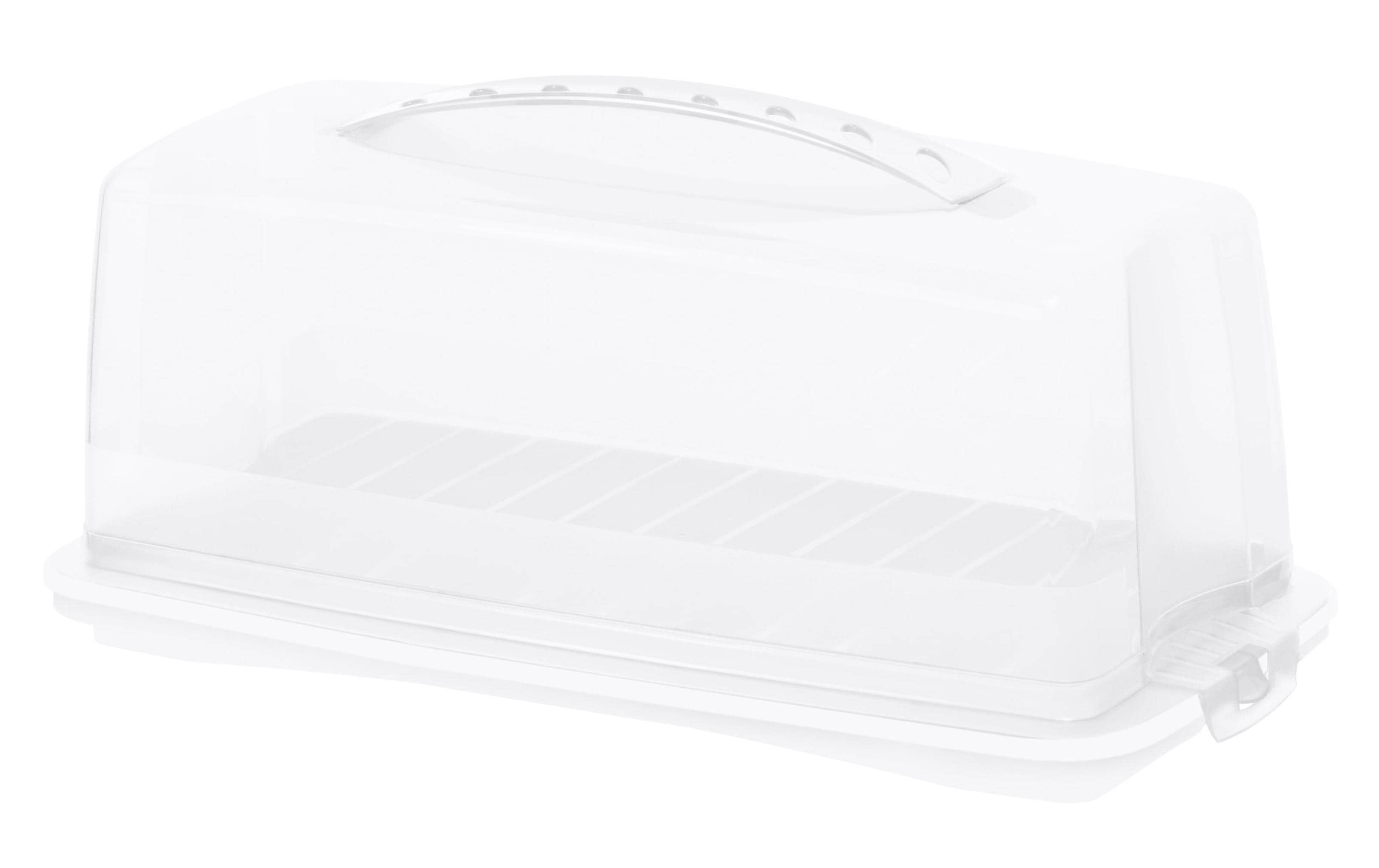 Cakebutler Fresh Transparent/WeissTransportbehälter aus Kunststoff
