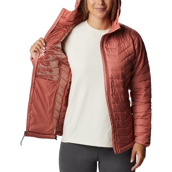 Doudoune randonnée COLUMBIA POWDER LITE HOODED JKT DARK CORAL