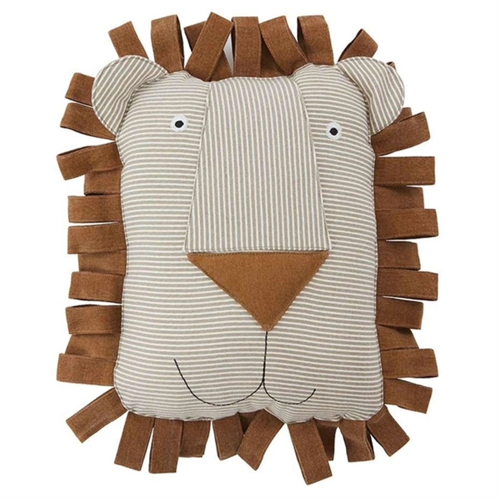 Lobo Løve Denim Cushion - OYOY → Luksusbaby.dk