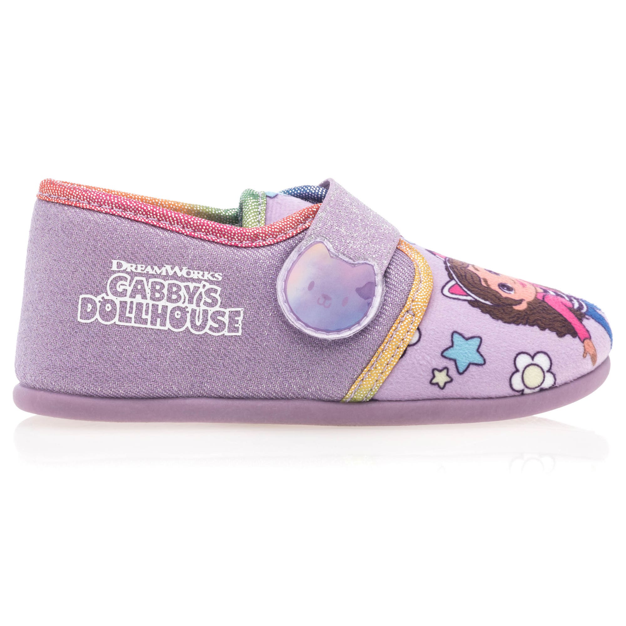 Pantoufles attaches velcros Fille violet