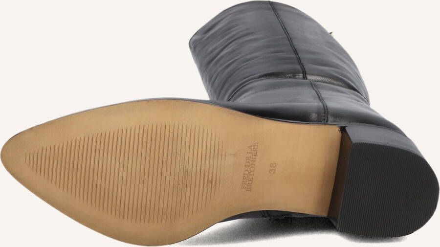 FRED DE LA BRETONIERE Hoge Laarzen Dames Frolly Slob Maat: 39 Materiaal: Leer Kleur: Zwart