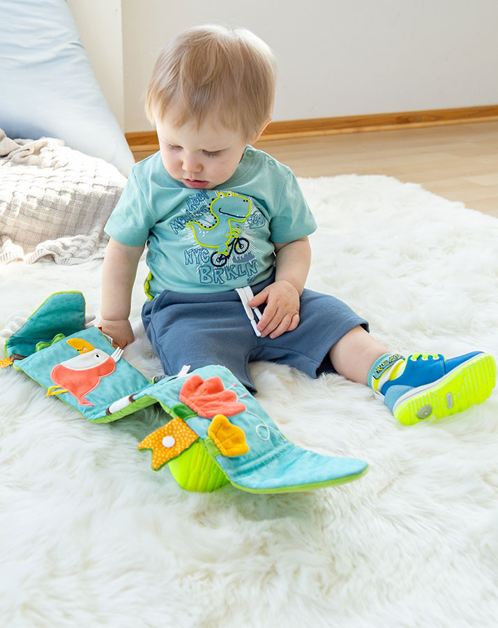 Sweat-Bermuda SPORTY DINO in blaugrau