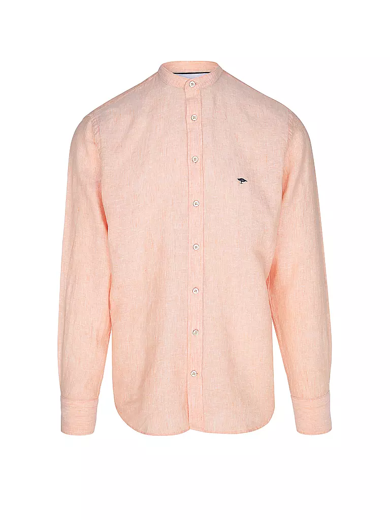 FYNCH HATTON Leinenhemd Casual Fit orange