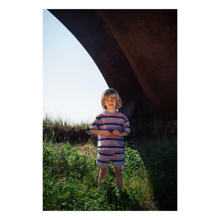 Daily Brat Short Rayure Eponge | Lilas