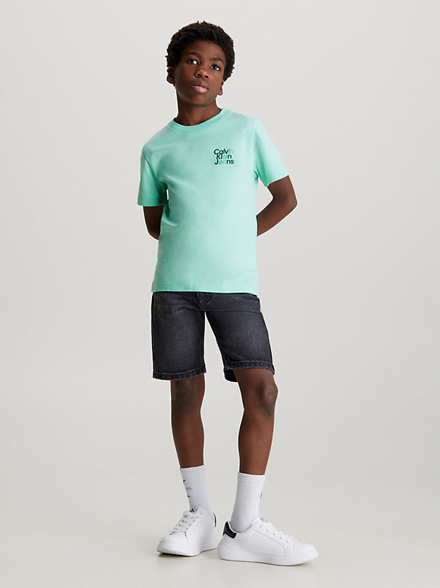 Camiseta com logotipo no peito