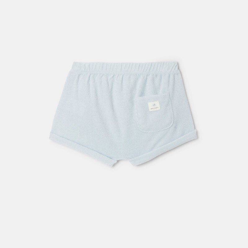 Short en coton éponge bio bleu naissance Absorba Bleu