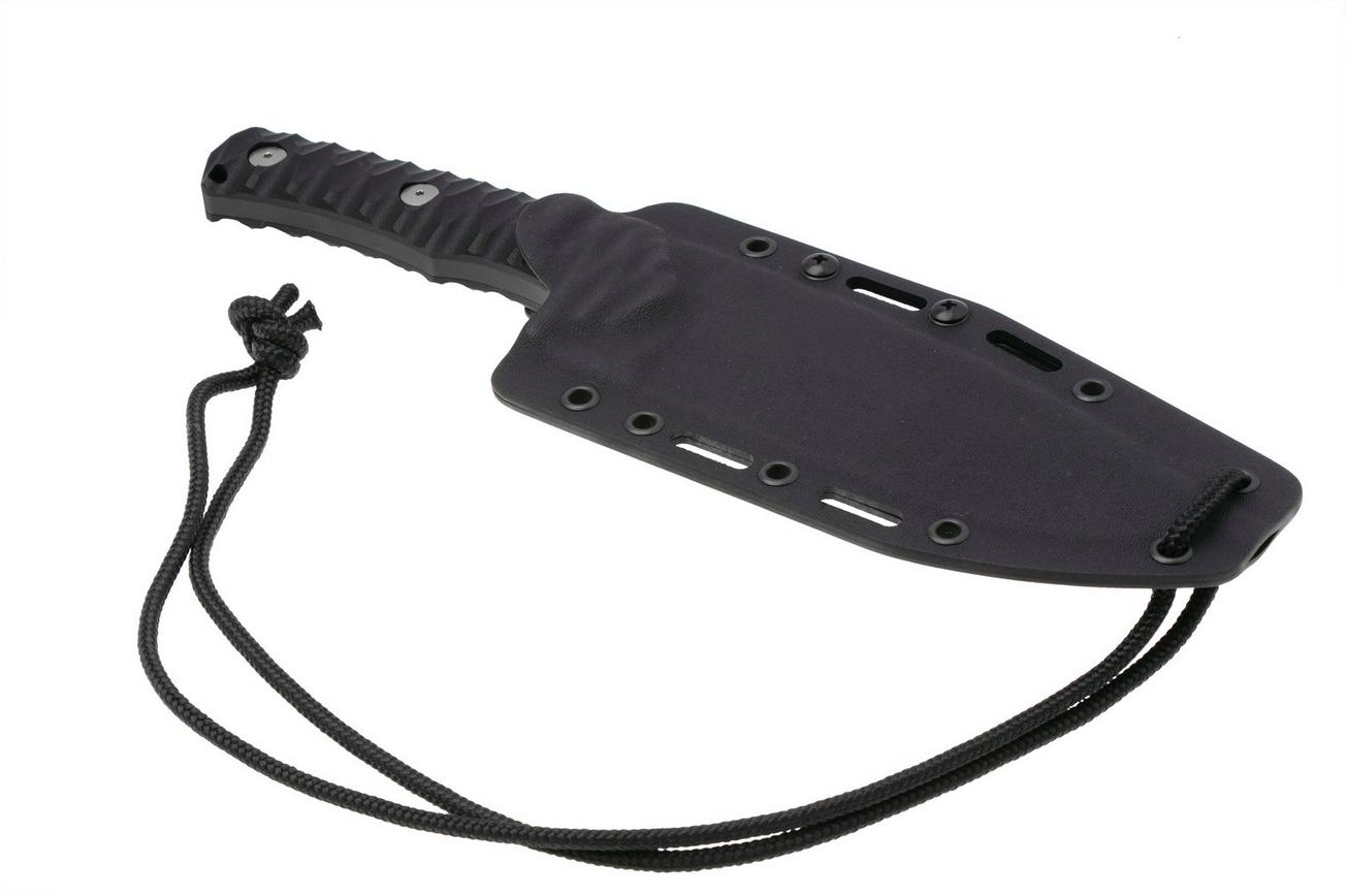 Fox Knives Uro FX-623-BA, Acid Washed Niolox, Black G10 vaststaand mes, Wander Tactical design