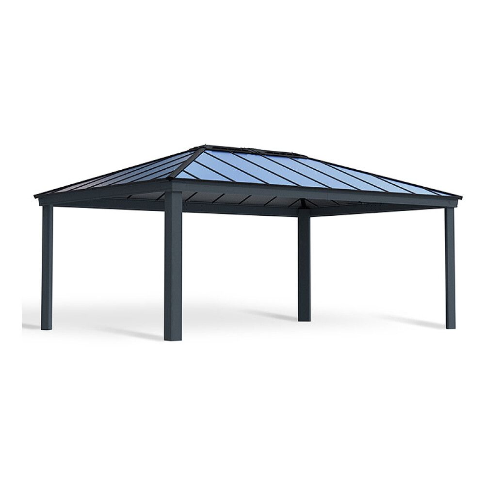 PAVILJONG CANOPIA DALLAS HARDTOP 4,2X6M GRÅ
