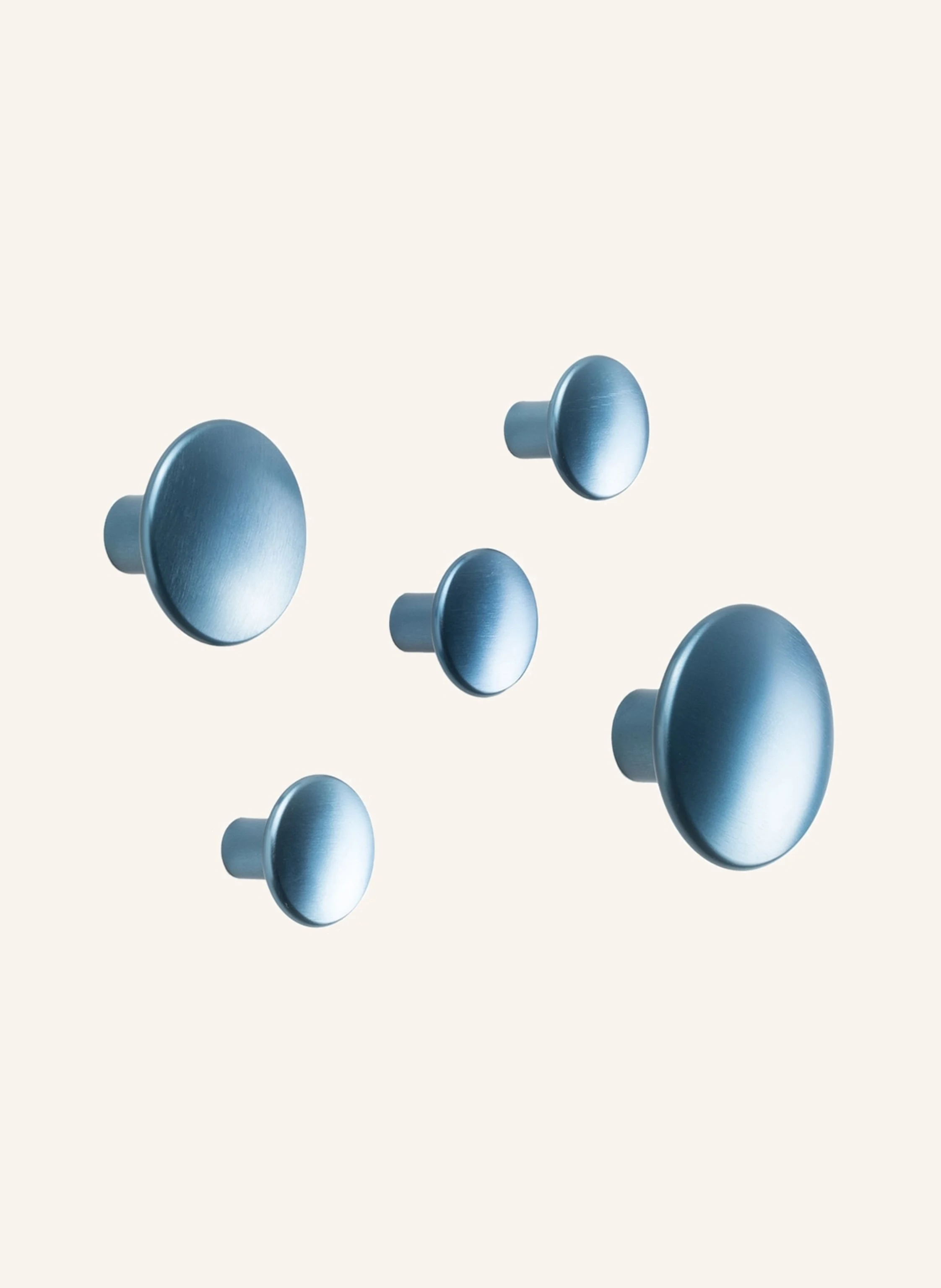 MUUTO 5-tlg. Wandhaken-Set DOTS METAL
