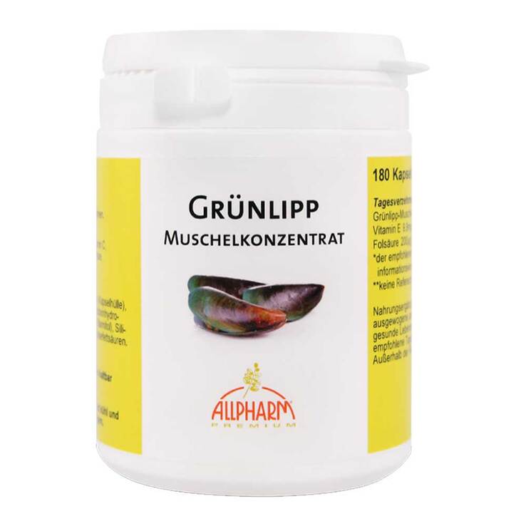 Grünlipp Muschel Konzentrat Kapseln, 180 St
