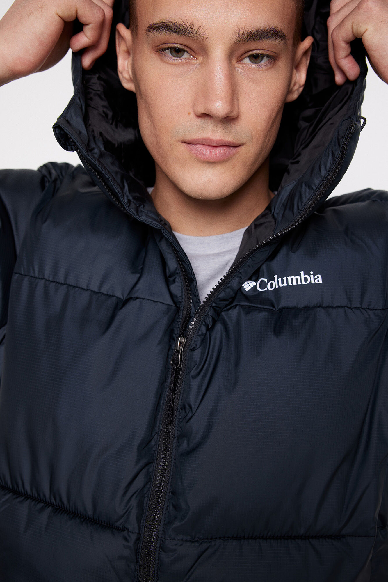 Jaqueta acolchoada masculina Columbia™ Puffect™ com capuz