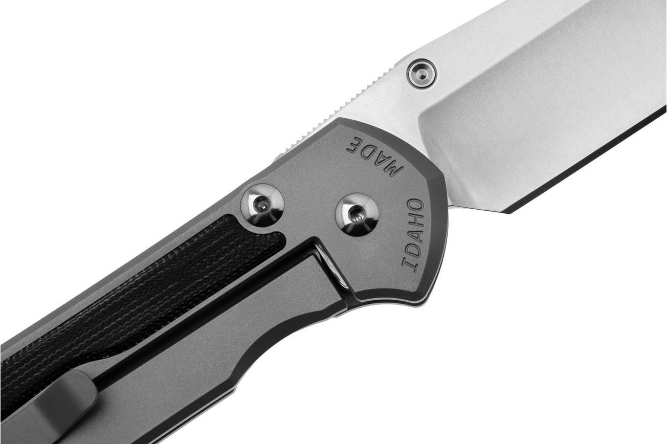 Chris Reeve Large Sebenza 31, L31-1652 MagnaCut Drop Point, Glass Blasted, Black Canvas Micarta Inlay, zakmes