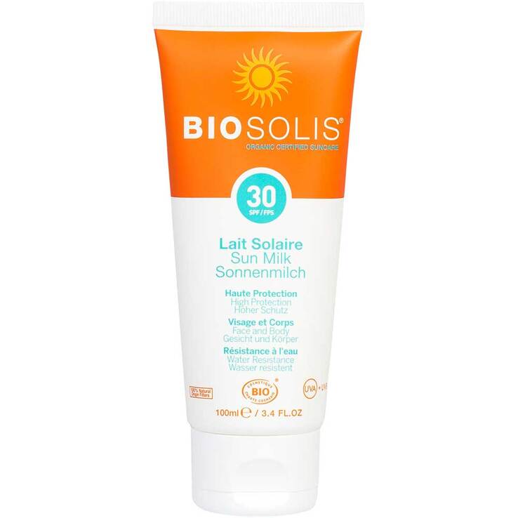 Bio Sonnenmilch + Aloe Vera LSF 30 Biosolis, 100 ml