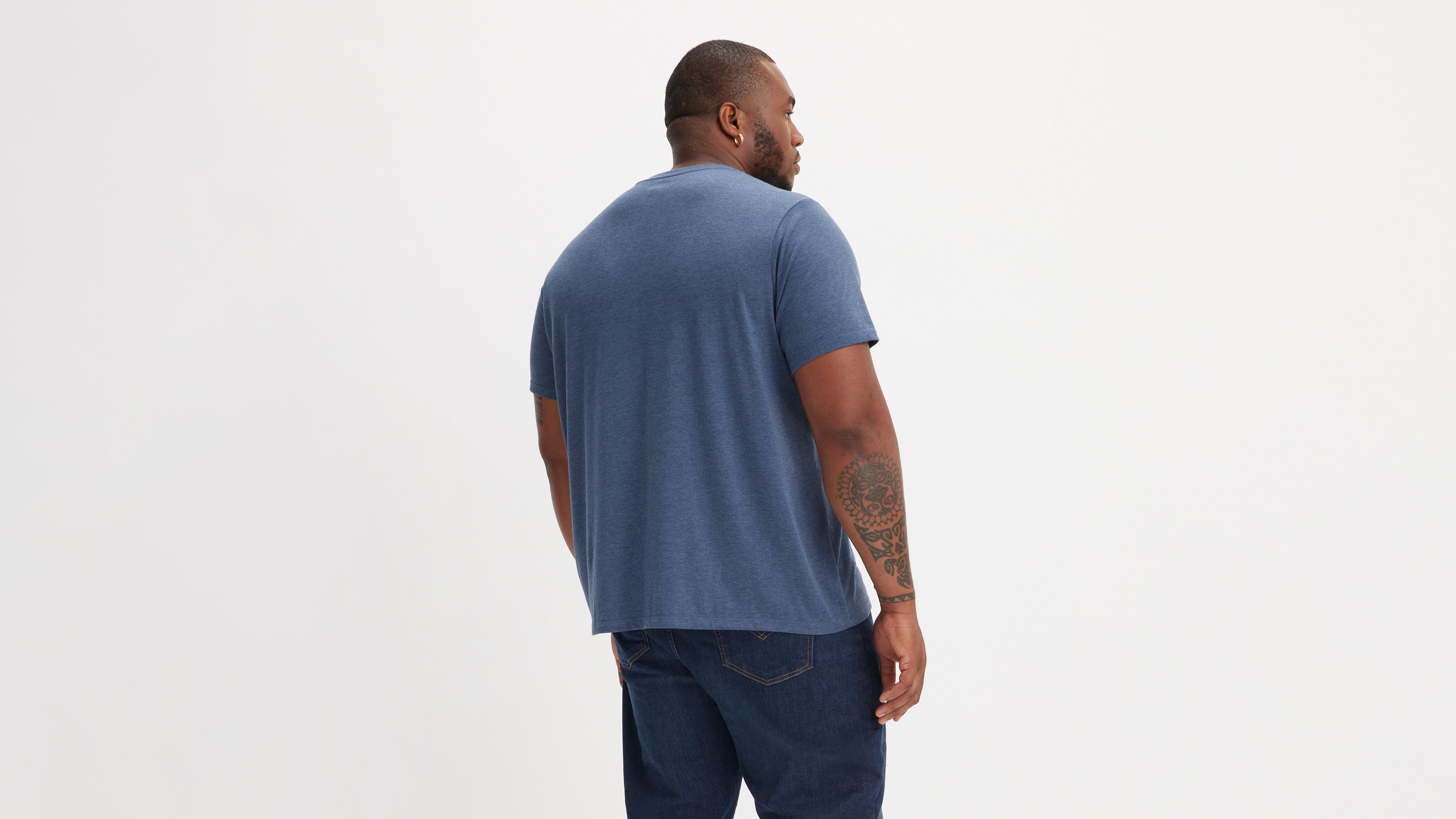 T-shirt graphique (grandes tailles) - Plusbatwing Tri-Blend Naval Academy - Bleu