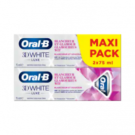 Oral-B 3D white luxe glamorous white whitening tandpasta 2-pack