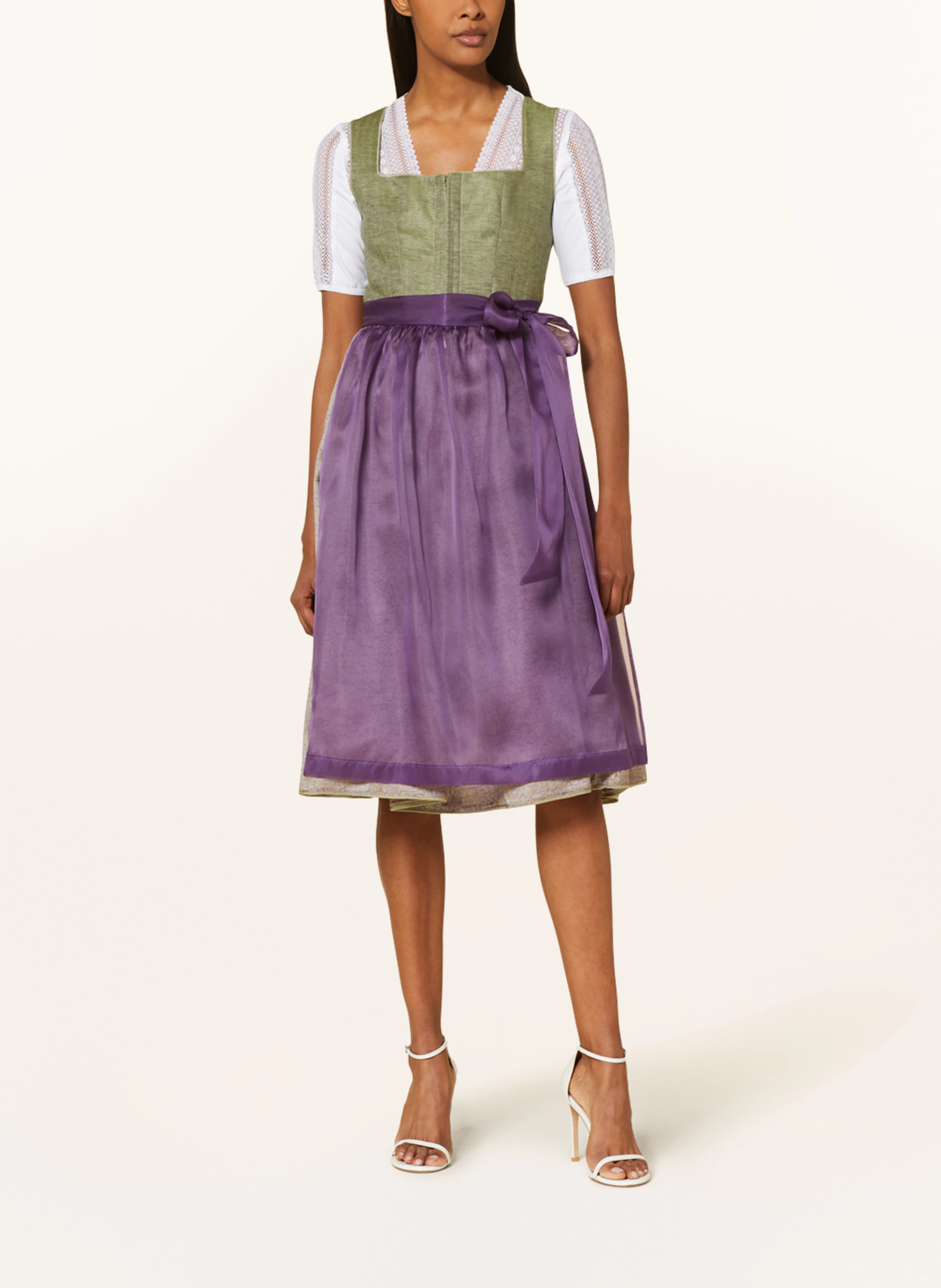 KINGA MATHE Dirndl ALCAMO mit Seide und Leinen