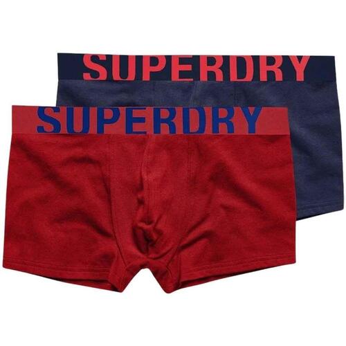 Superdry - TRUNK DUAL LOGO DOUBLE PACK Rojo