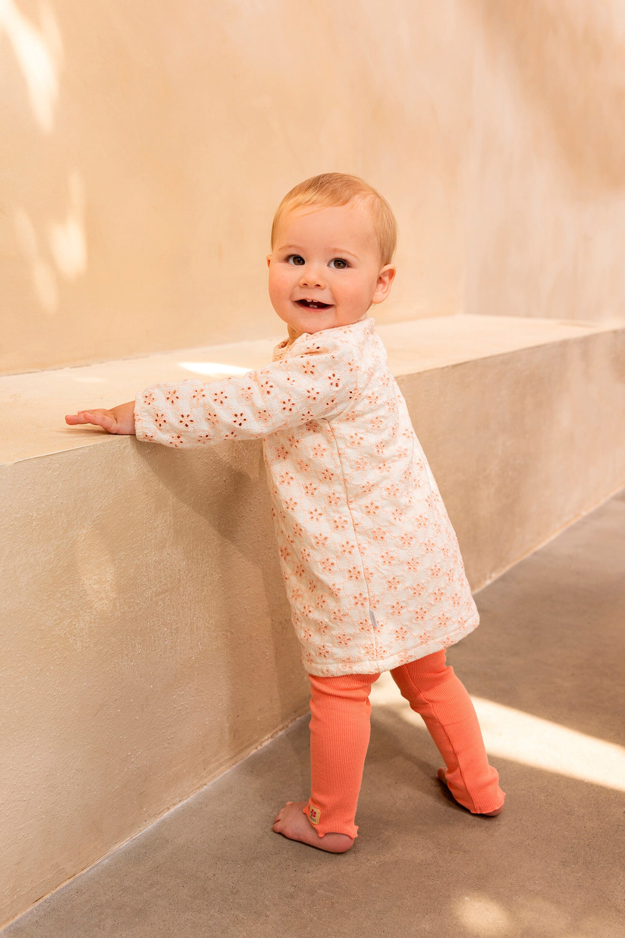 Noppies Baby Kleid Miles Whisper White