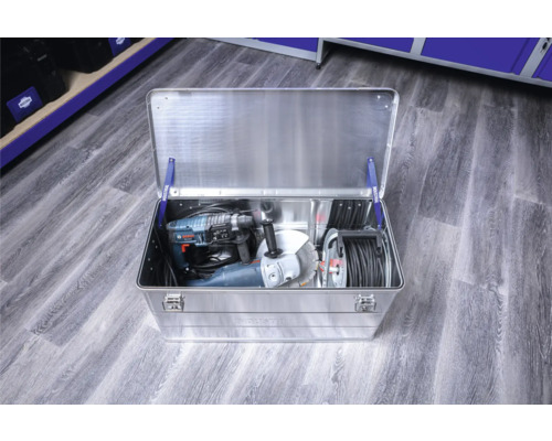 Aluminium box Industrieel 93 L 775 x 375 x 385 mm zilver