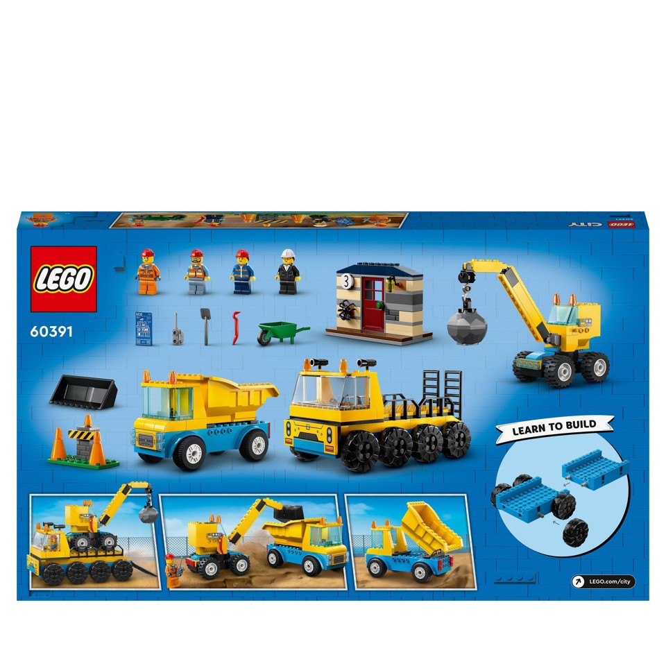 LEGO City - Entreprenørmaskiner og nedrivningskran (60391)
