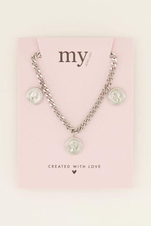 Ketting met munten bedels