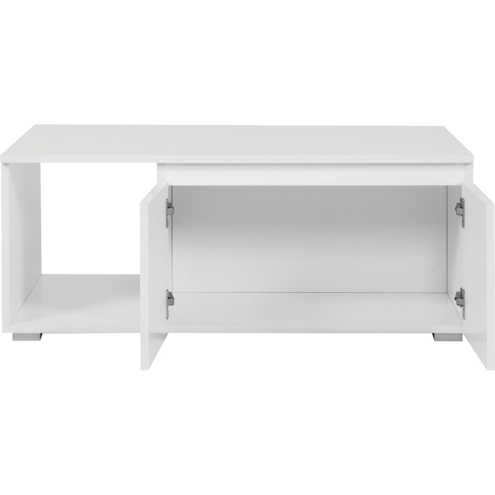 Salontisch Shark Melamin weiss 100 x 40 x 60 cm