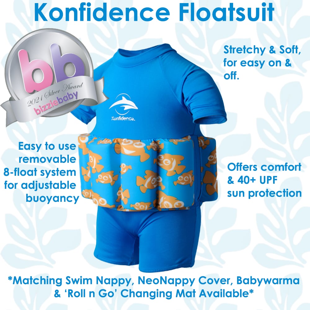 Konfidence Floatsuit<br>Flytedrakt med UV-beskyttelse!