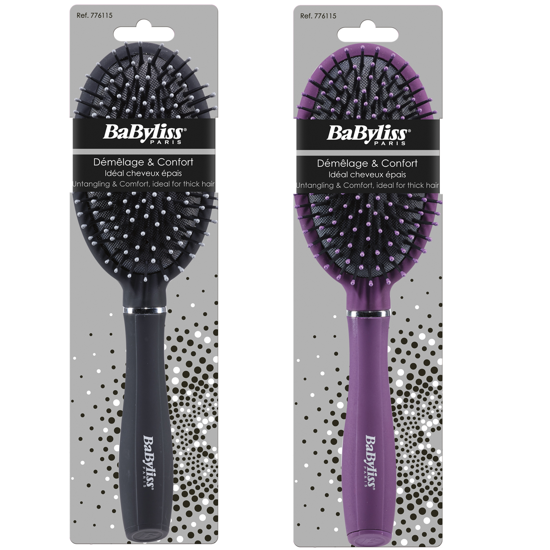 BABYLISS Pneumatische Ovalbürste mit Noppen 1 Stk