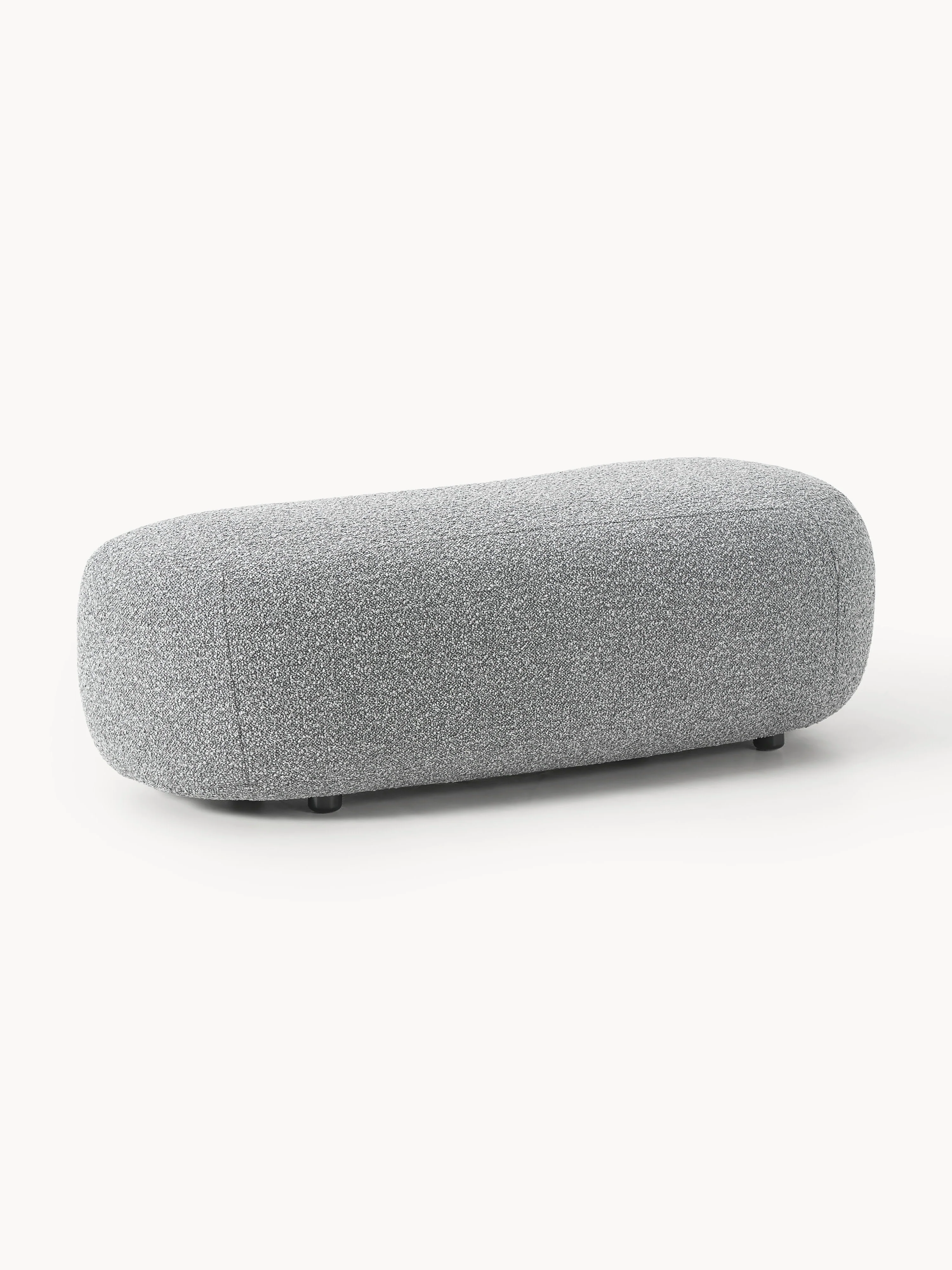 XL poef Alba van bouclé