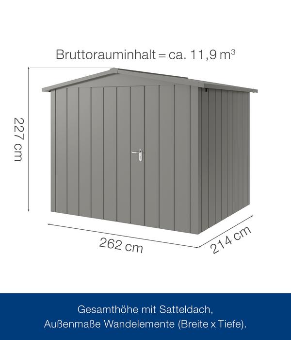 Hörmann Metallgerätehaus Juno JSD9 M-Sk
