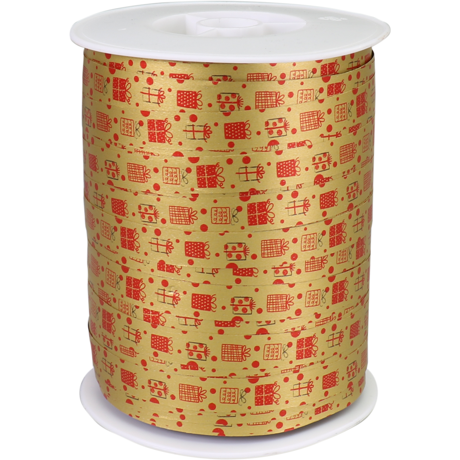 Lint, 10mm, 250m, Copenhagen, PP, goud/rood