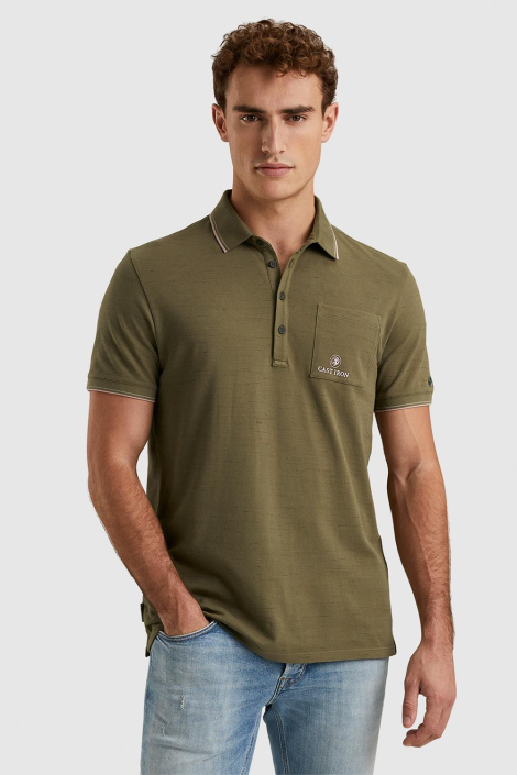 Cast Iron groene heren polo