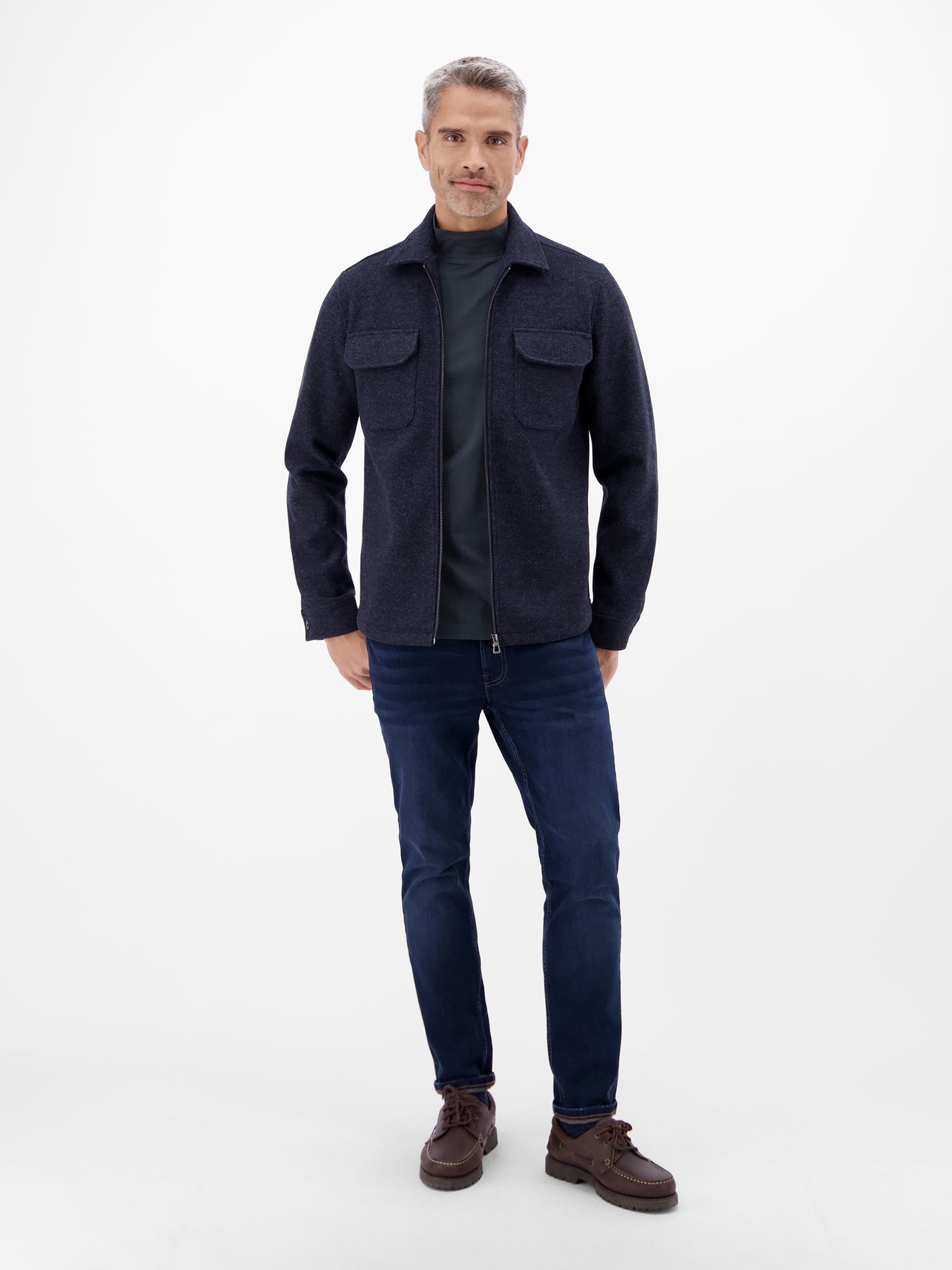 Herren-Shirt mit modischem Turtleneck