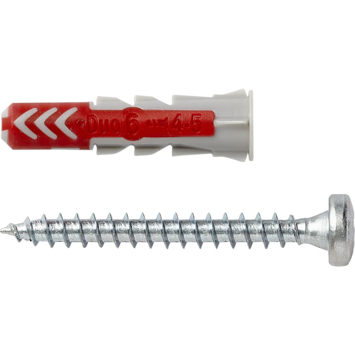 Fischer Universeelplug DuoPower 6x30mm met bolkopschroef 50 stuks