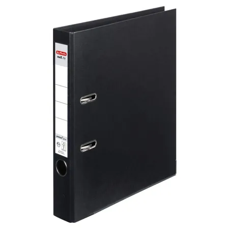 Herlitz Ordner maX.file protect plus schwarz, A4