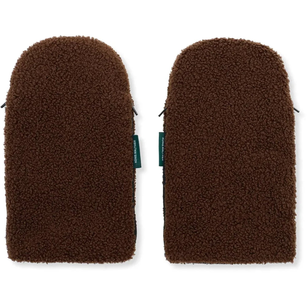 Køb KongWalther Chocolate Brown Teddy Østerbro Barnevognshandsker