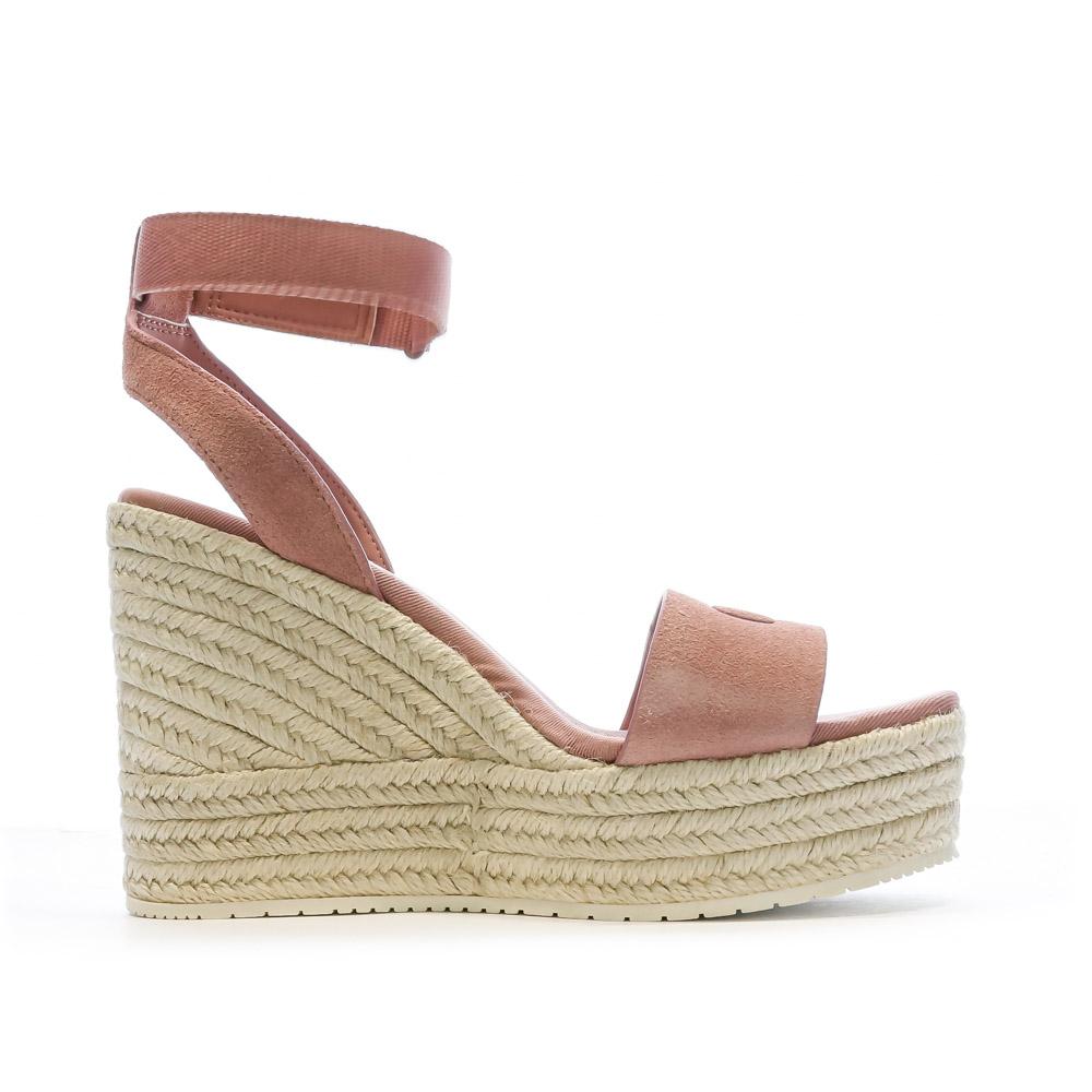 Calvin Klein Jeans Sandales Compensées Roses Femme Calvin Klein Jeans Wedge Sandal