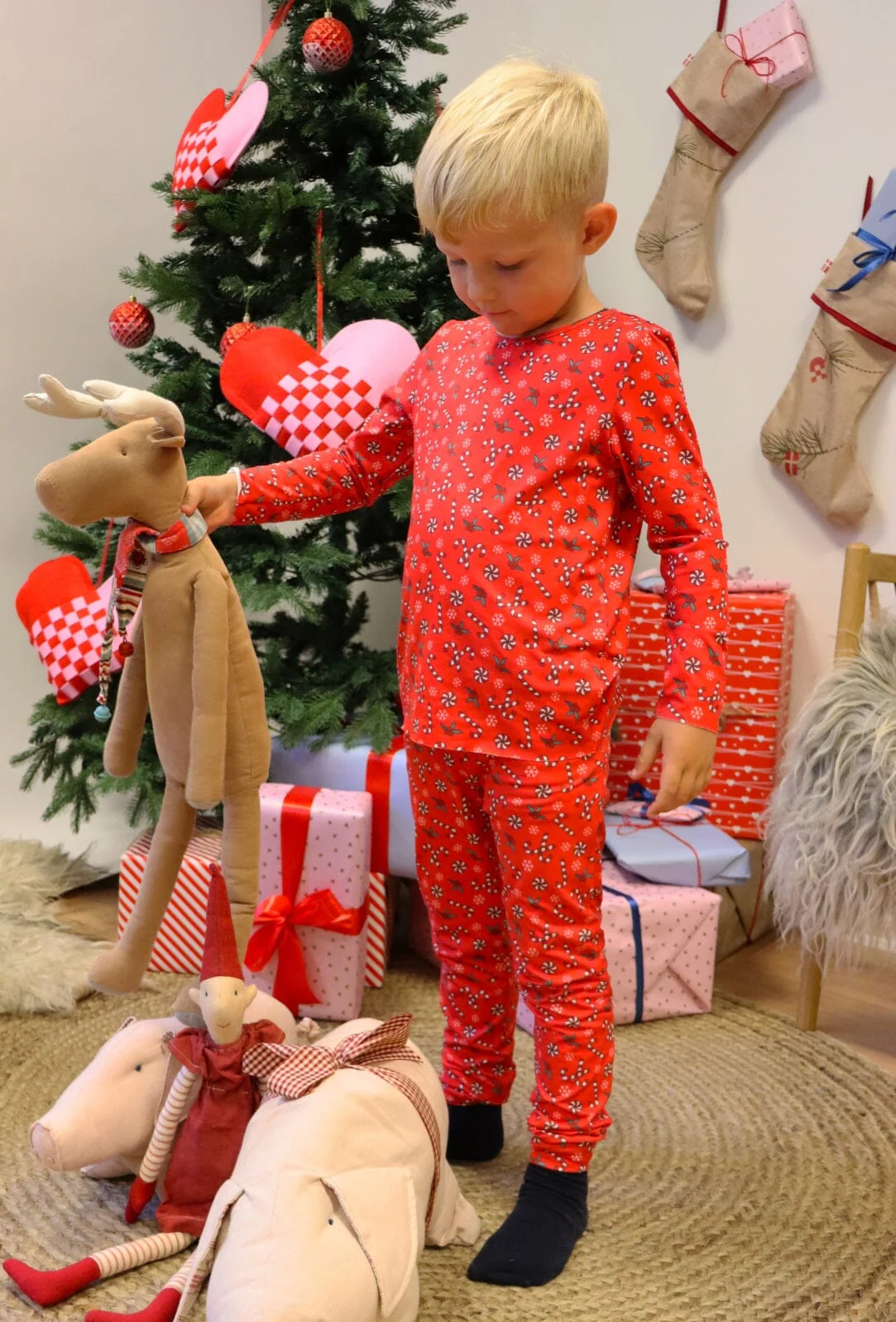 Liberte Ami Alma-Leggings (Kids) andycane red