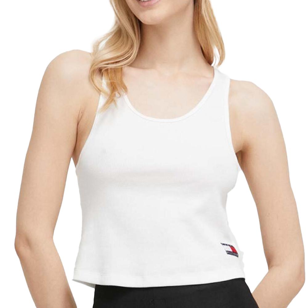 Tommy Hilfiger Débardeur Blanc Femme Tommy Hilfiger UW0UW04414