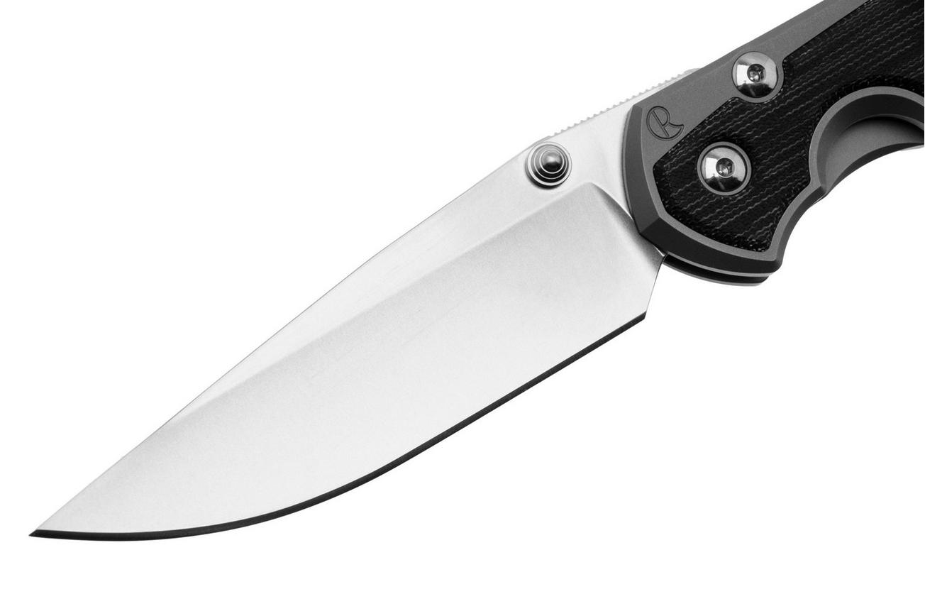 Chris Reeve Large Sebenza 31, L31-1652 MagnaCut Drop Point, Glass Blasted, Black Canvas Micarta Inlay, zakmes